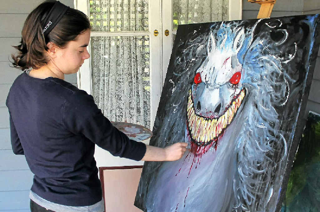 LOOKING FORWARD: Budding artist Tenielle Cridland pushes her creative boundaries and dabbles in all mediums and themes when it comes to her artwork and is now pushing her personal boundaries as part of the YLYC program. LOOKING FORWARD: Budding artist Tenielle Cridland pushes her creative boundaries and dabbles in all mediums and themes when it comes to her artwork and is now pushing her personal boundaries as part of the YLYC program.